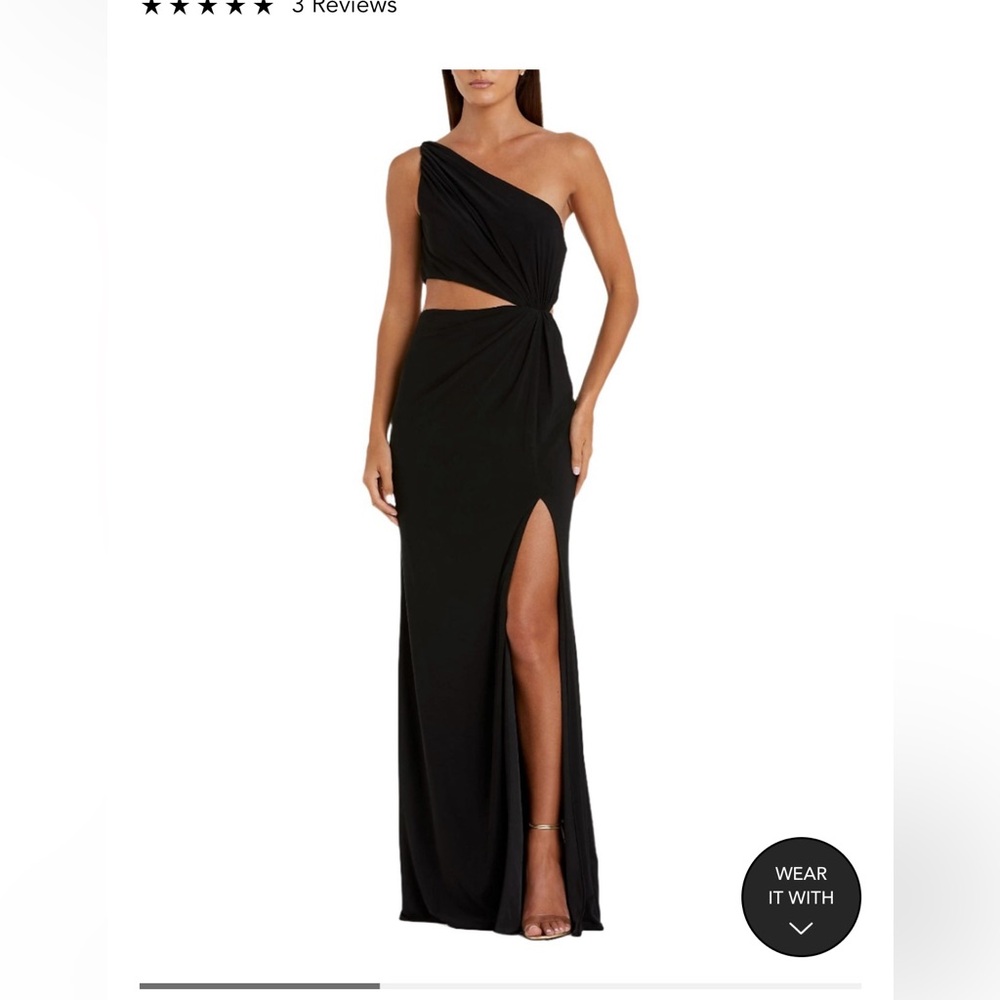 Mac Duggal Black One-Shoulder Gown